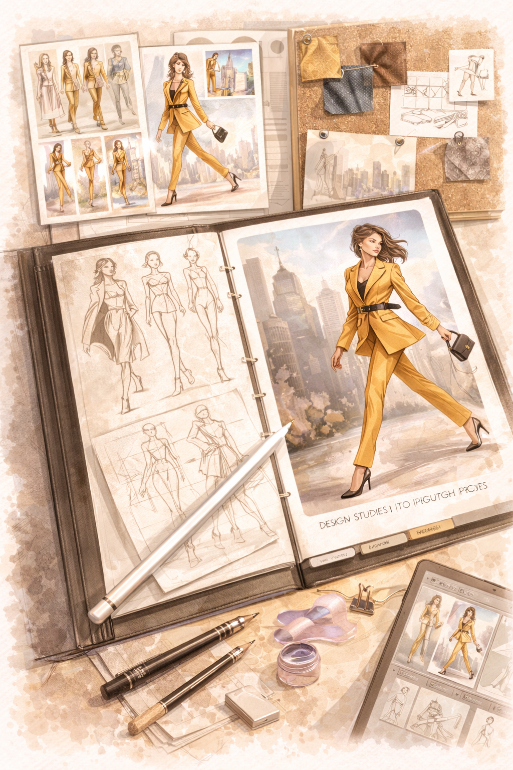 FROM SKETCH TO FASHION PORTFOLIO PIECE